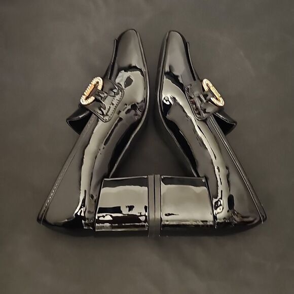 BRAND NEW BAMBOO DOLL RHINESTONE CHAIN LINING WOMEN'S LOAFERS - Picture 12 of 14